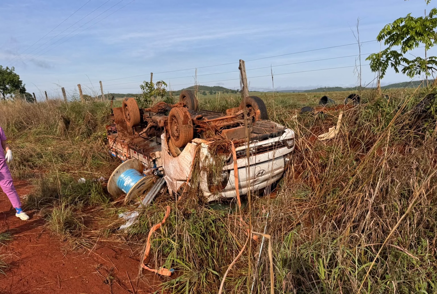 Tragédia na MG-188 deixa homem morto e feridos após capotamento em Guarda-Mor